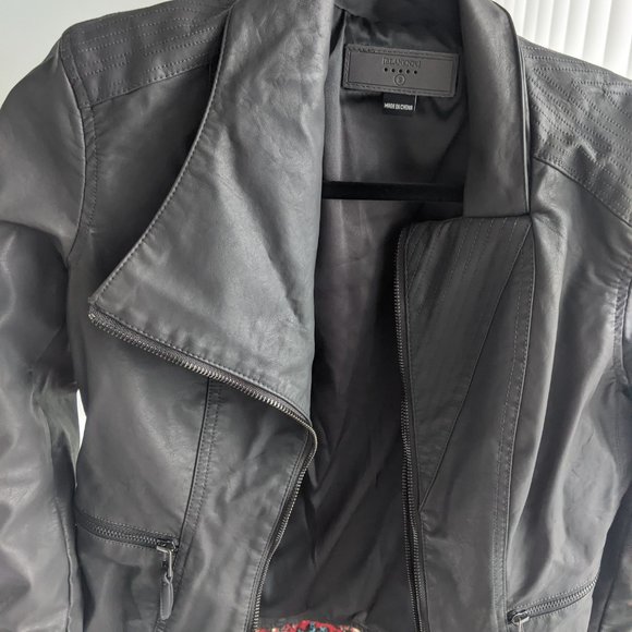 BLANKNYC faux leather jacket - Charcoal Grey NWOT - Picture 4 of 6